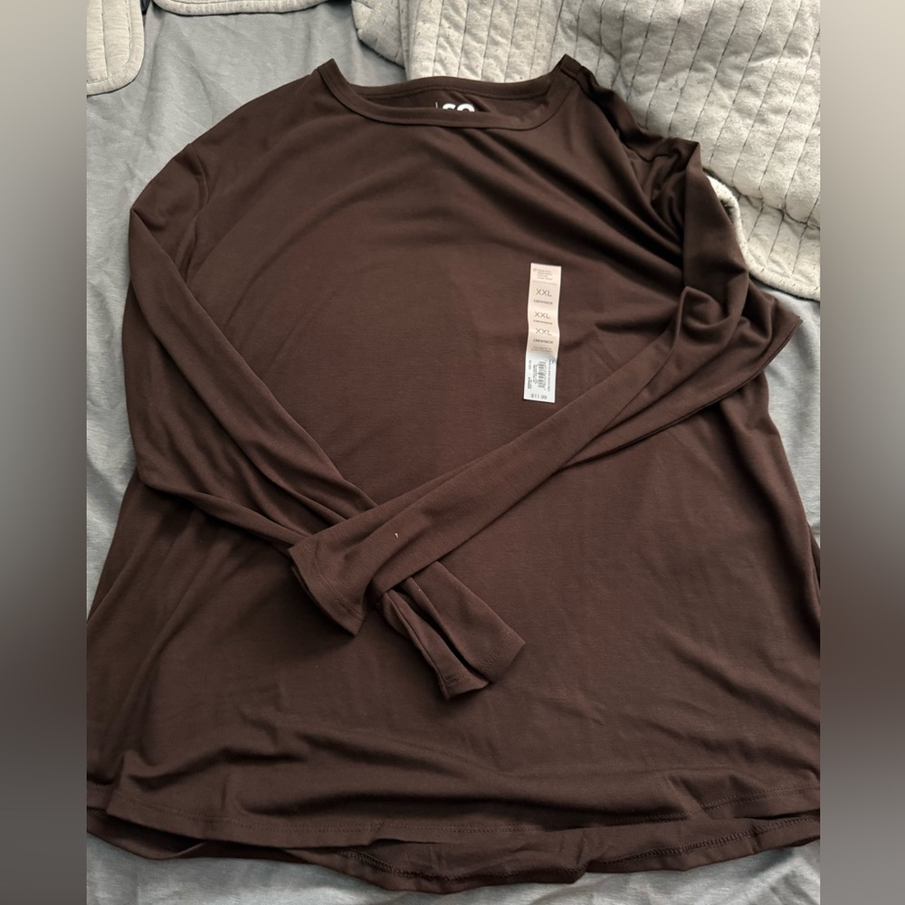 brown long sleeve